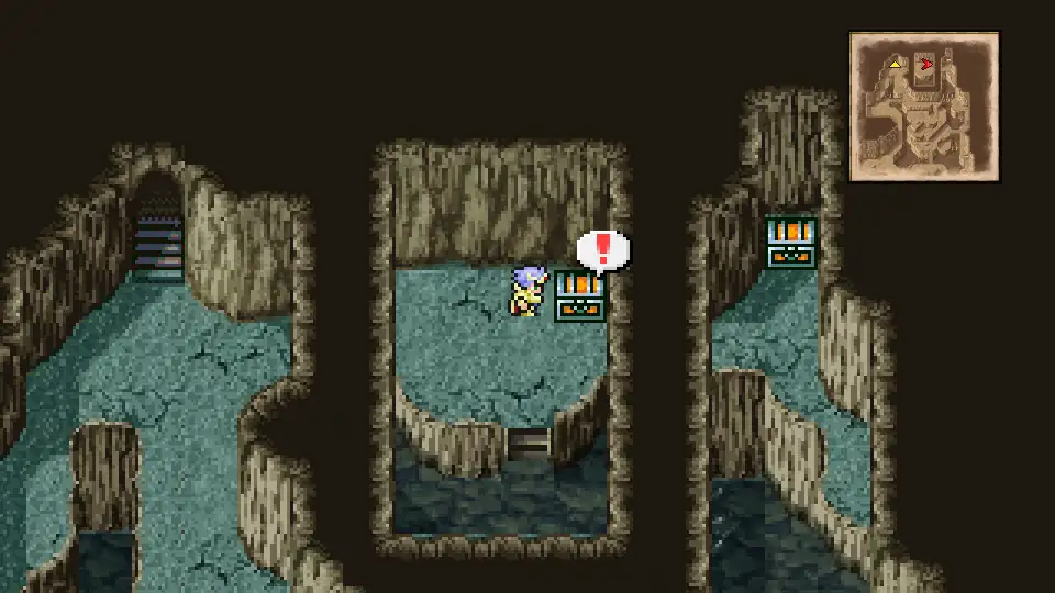 Shuriken - Cave of Eblan B1, east through fake wall (191/342)