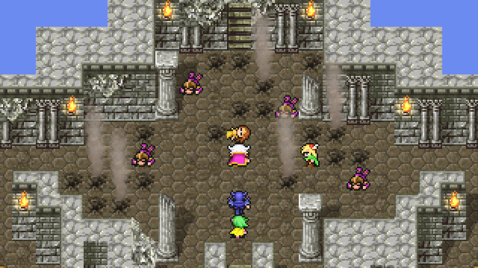 Anna, Edward, and Tellah cutscene on Damcyan Castle 3F