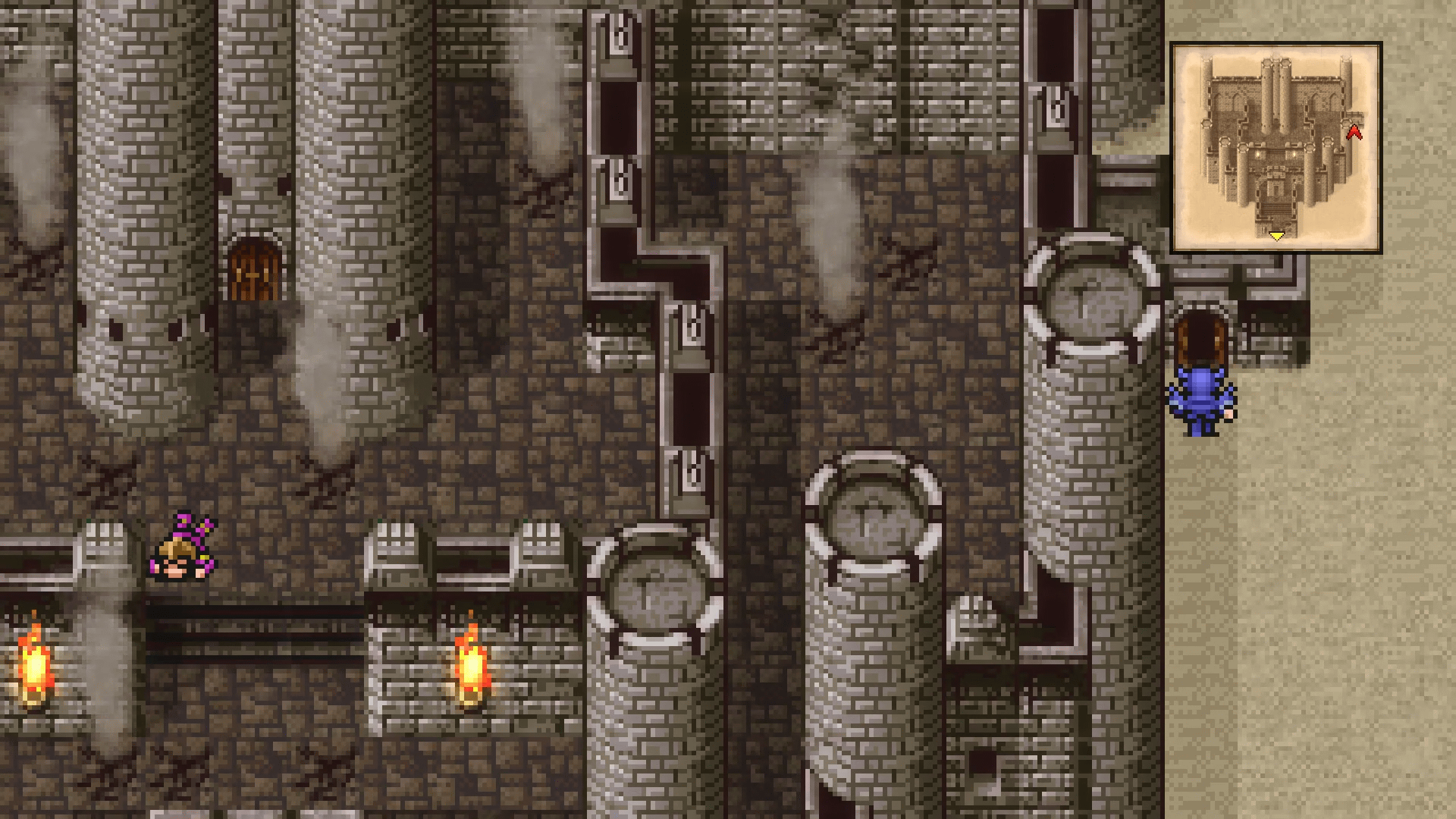 The jail entrance on the east side of Damcyan Castle