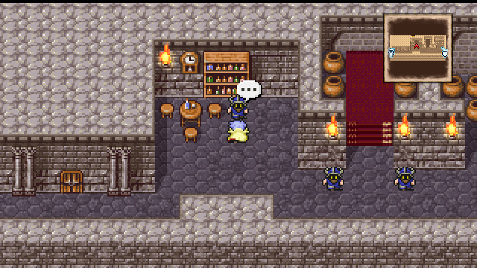 Talk to the dwarf by the northern wall to open the B2 passage.