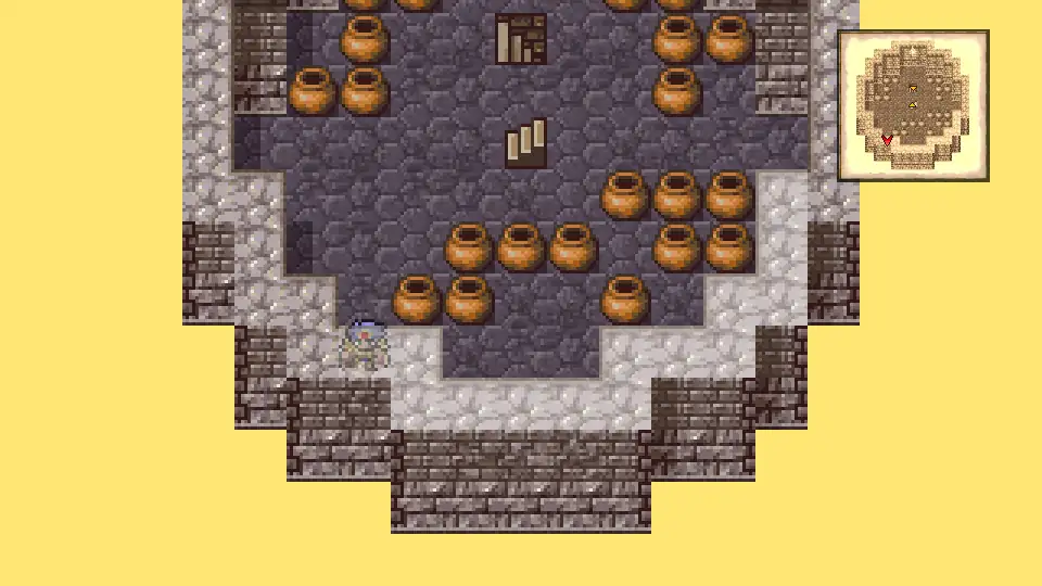 West Tower 2F: push southwest through the fake wall.