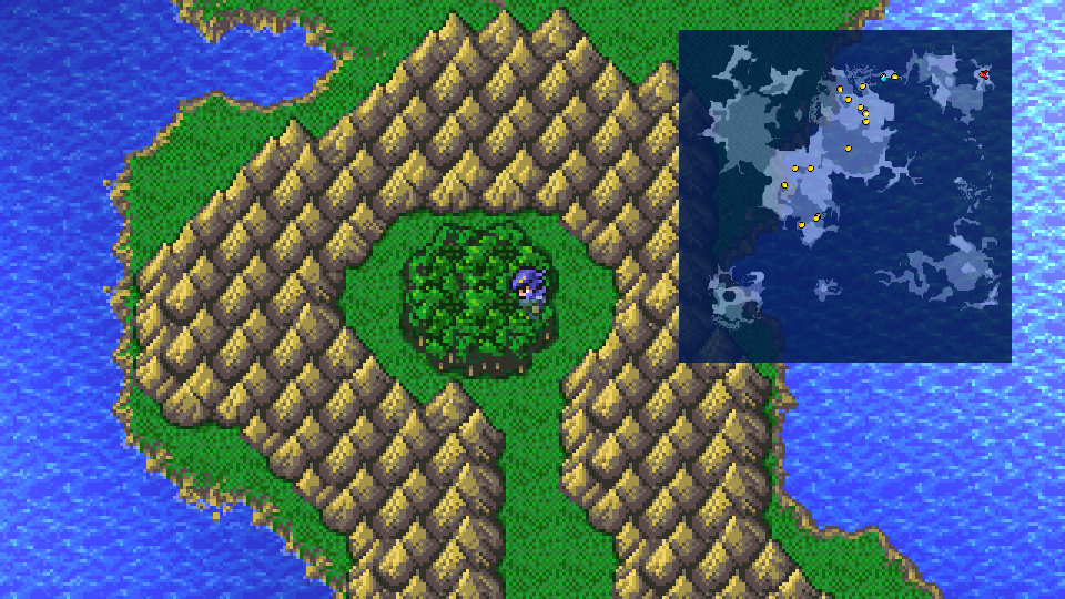 Chocobo Forest in the Fabul Area with the Gysahl Greens grass patch