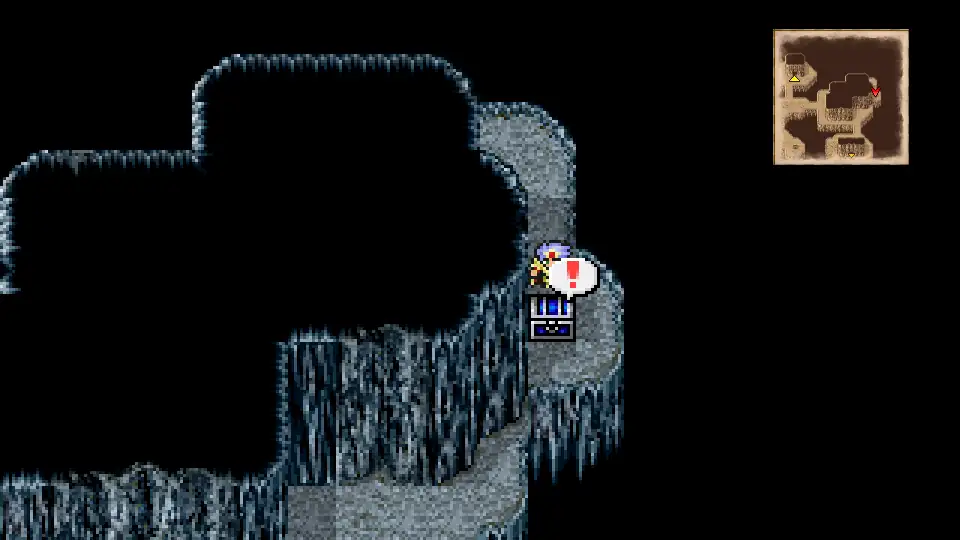 Genji Shield - Cave of Bahamut B1, secret passage east (300/342)