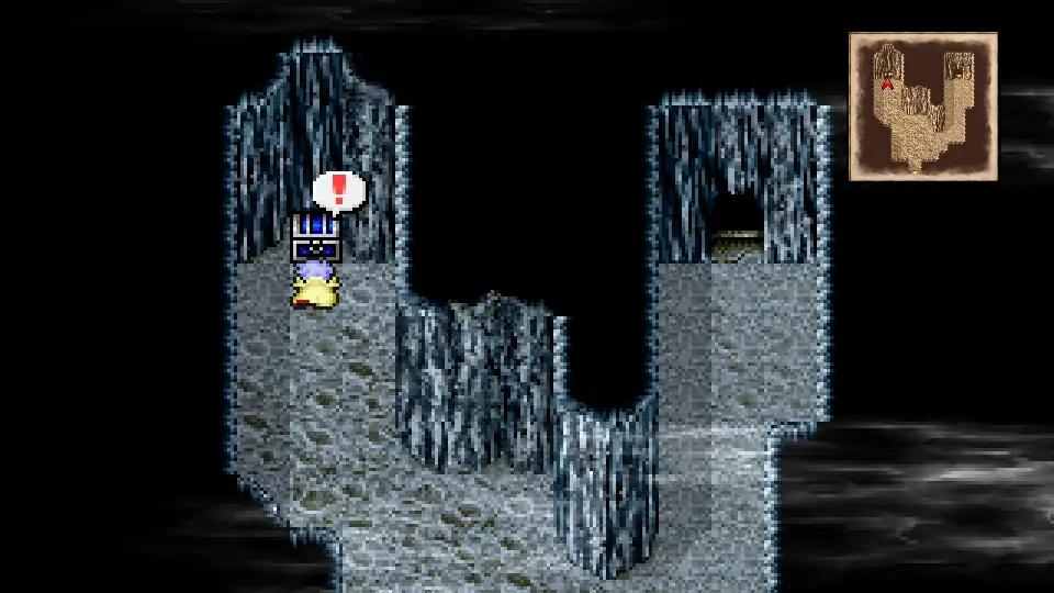 Minerva Bustier monster chest in the Lunar Subterrane B6 central-east room