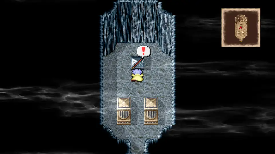 The Holy Lance pedestal in the B7 middle room
