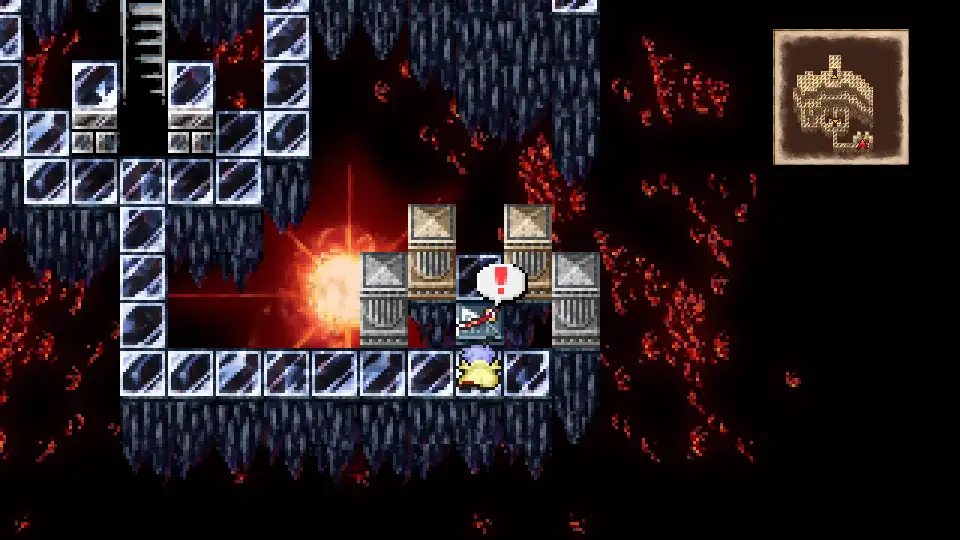 The Masamune katana pedestal in the bottom-right corner of Lunar Subterrane B8