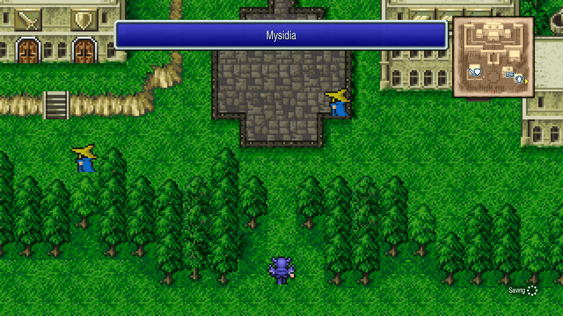 Mysidia town in Final Fantasy 4