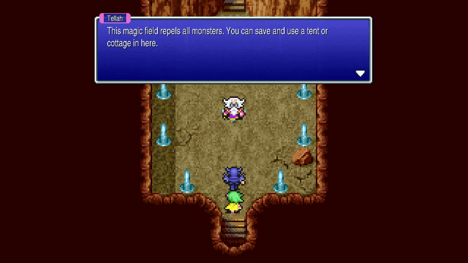Magic field save point in the Underground Waterway B2