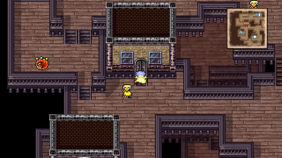 The Land of Summons library, with the throne room warp pad inside