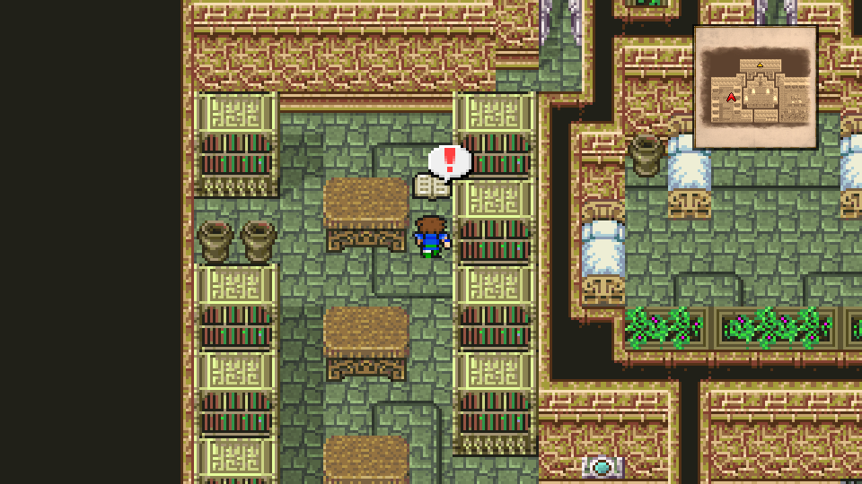 Step 4 - book on the floor with the down-6 right-4 instruction.