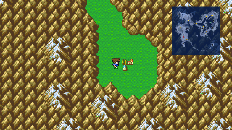 The overworld approach to Gohn, the Town of Ruin