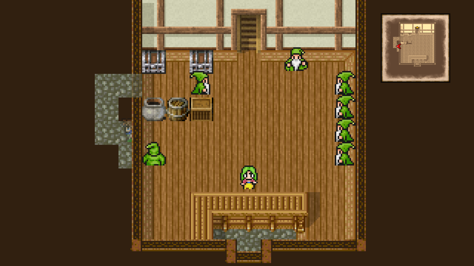 Hidden passage to the left chest
