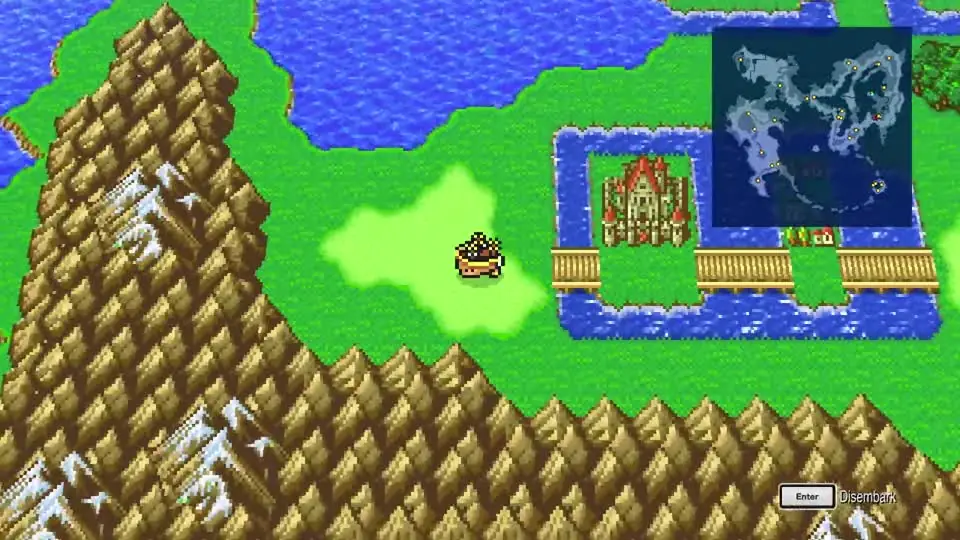 Castle Walse to the warp pad