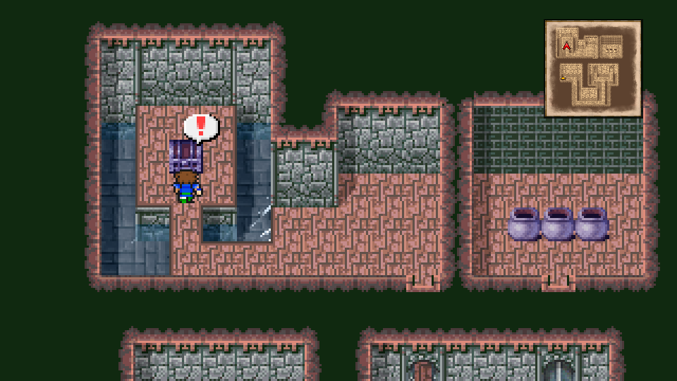Elven Mantle - Castle Walse B1, left door at the split (76/225).