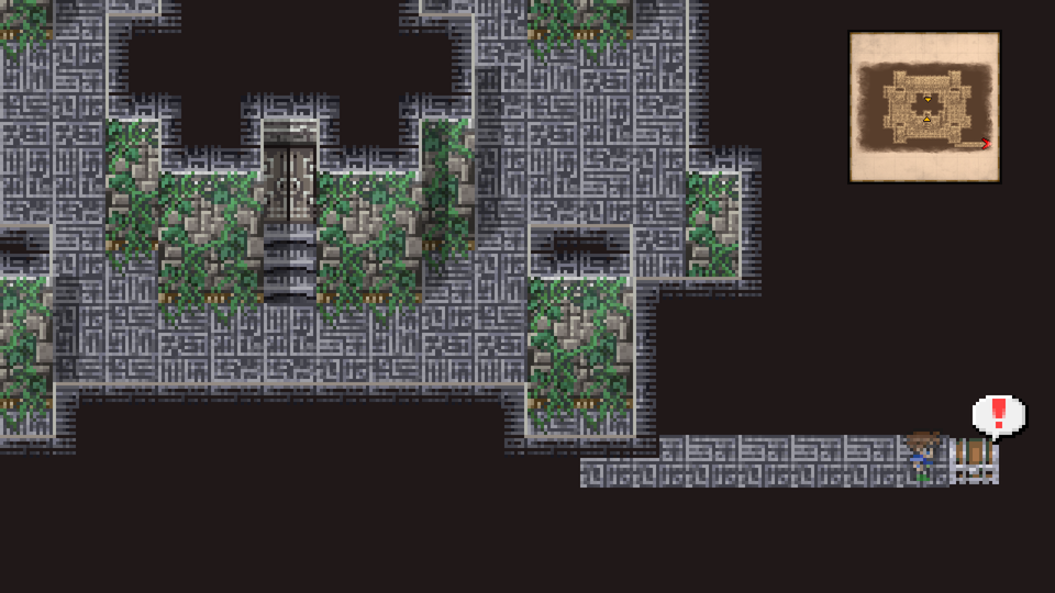 The Staff chest behind the hidden passage on Wind Shrine 4F