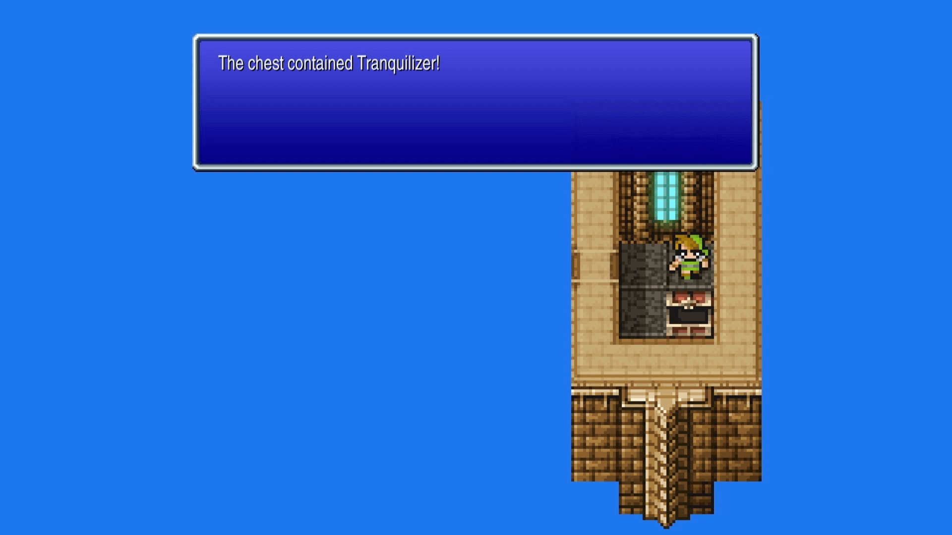 Hidden wall passage on Castle Argus 4F leading to the Tranquilizer chest