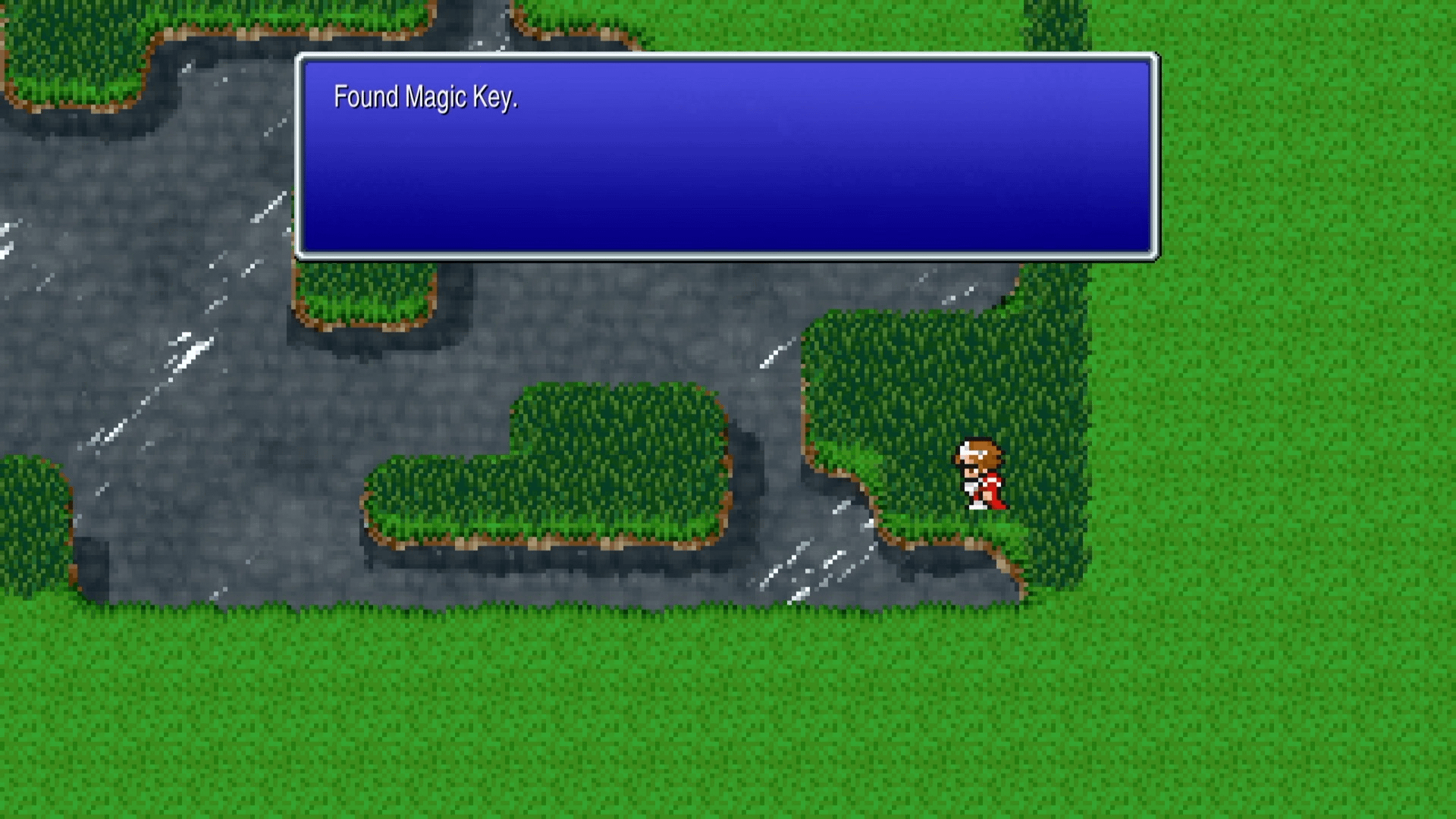 Hidden Magic Key location in the southeastern grass of Gysahl