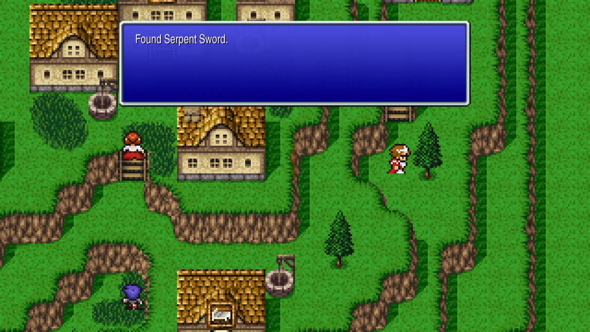 Hidden Serpent Sword location by the lone tree in Village of the Ancients