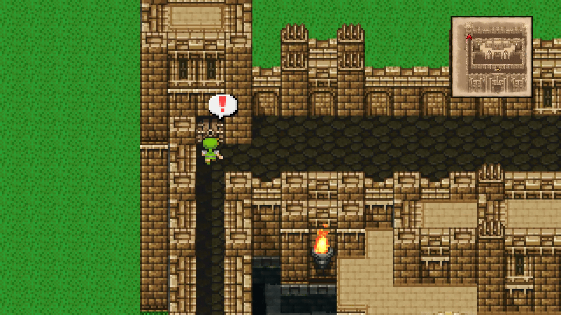 Locked tower door on Castle Argus 4F rooftop requiring a Thief to open